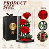 Real Preserved Red Rose in Glass Dome